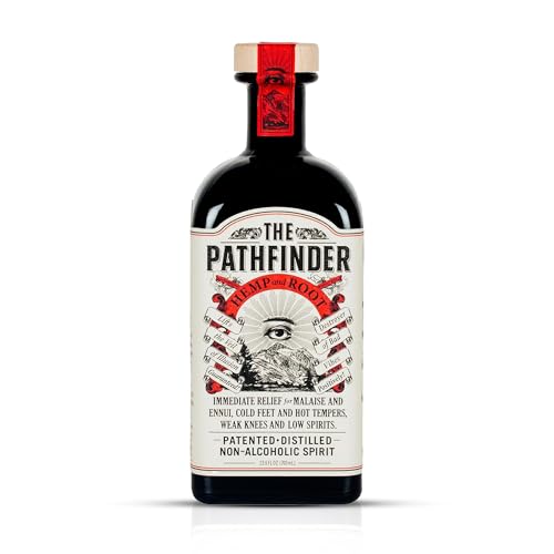 The Pathfinder distilled non alcoholic spirit | Alcohol free cocktails | Cocktail ingredient | Bittersweet elixir | 700ml | Mystical and provocative | Monday-Friday next day DHL Express delivery