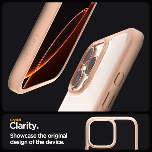 Image of Spigen for iPhone 16 Pro Case, Ultra Hybrid [No Magnet Ring][Anti-Yellowing] - Rose Titanium