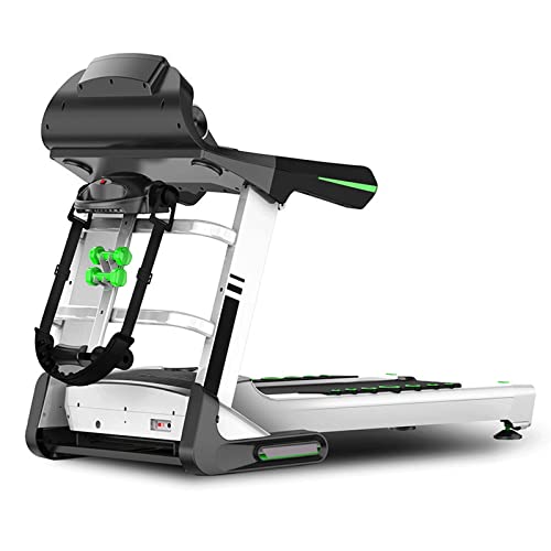Image of Indoor Electric Treadmill Home Mute Shock Absorption Folding Multi-Functional Fitness Equipment (White)