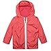 ARSHINER Little Kid Waterproof Hooded Coat Jacket Outwear Raincoat,Red,Size 120