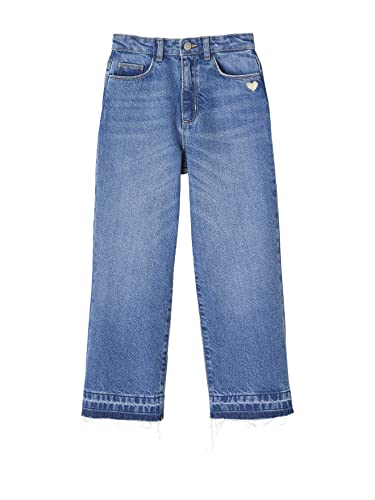 Vertbaudet Mädchen Flare-Jeans Blue Stone 158