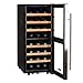 Koldfront TWR247ESS 24 Bottle Free Standing Dual Zone Wine Cooler - Black and Stainless Steel