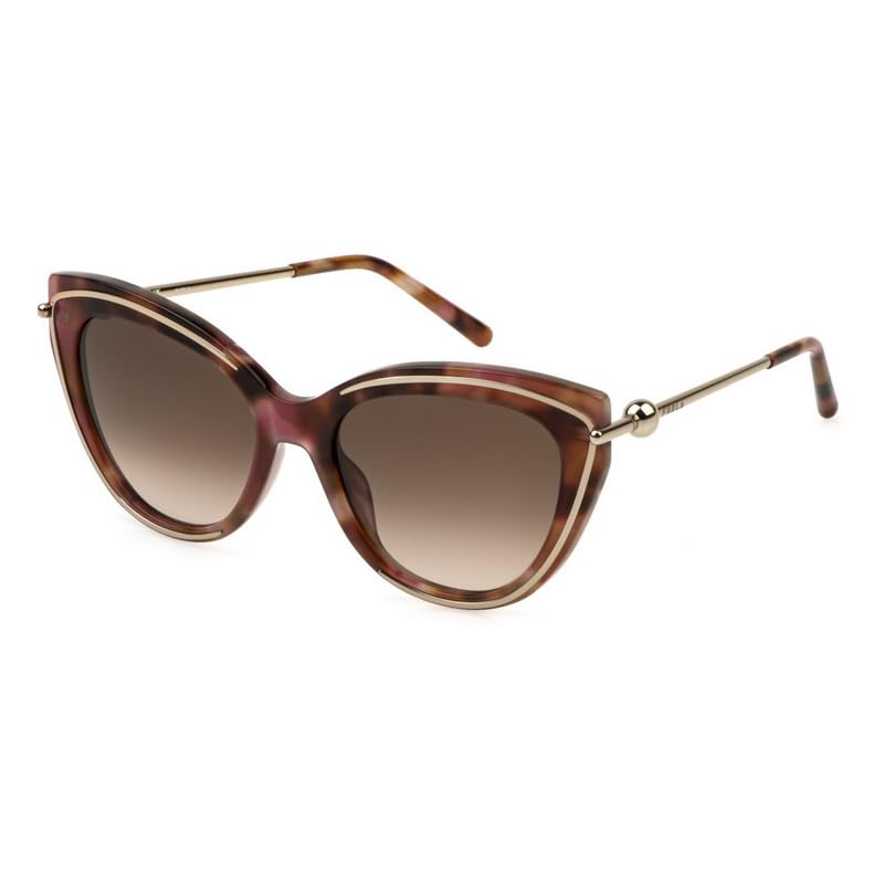 Furla, SUNGLASSES, SFU889-55-01GQ, BROWN/PINK HAVANA, Female