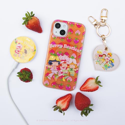 Image of Sonix Keychain Case Compatible with Apple AirTag | Protective AirTag Cover Keychain | Strawberry Shortcake Berry Besties