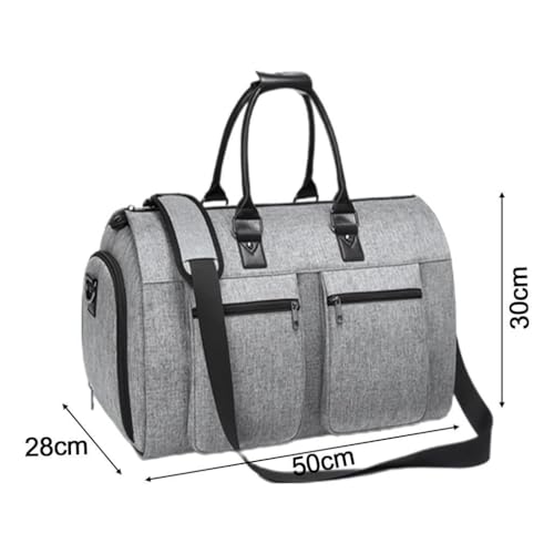 Rolling Garment Bags Duffle Bag for Traveling Personal Item Business Trips Gray3