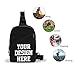 Custom Crossbody Sling Bag With You Logo Text Picture Personalized Chest Bags Travel Business Shopping Sport Mens Custom Chest Bags
