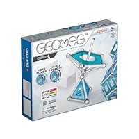 Geomag 022 PRO-L Building Set, Blue and Silver Metal, 50 Pieces