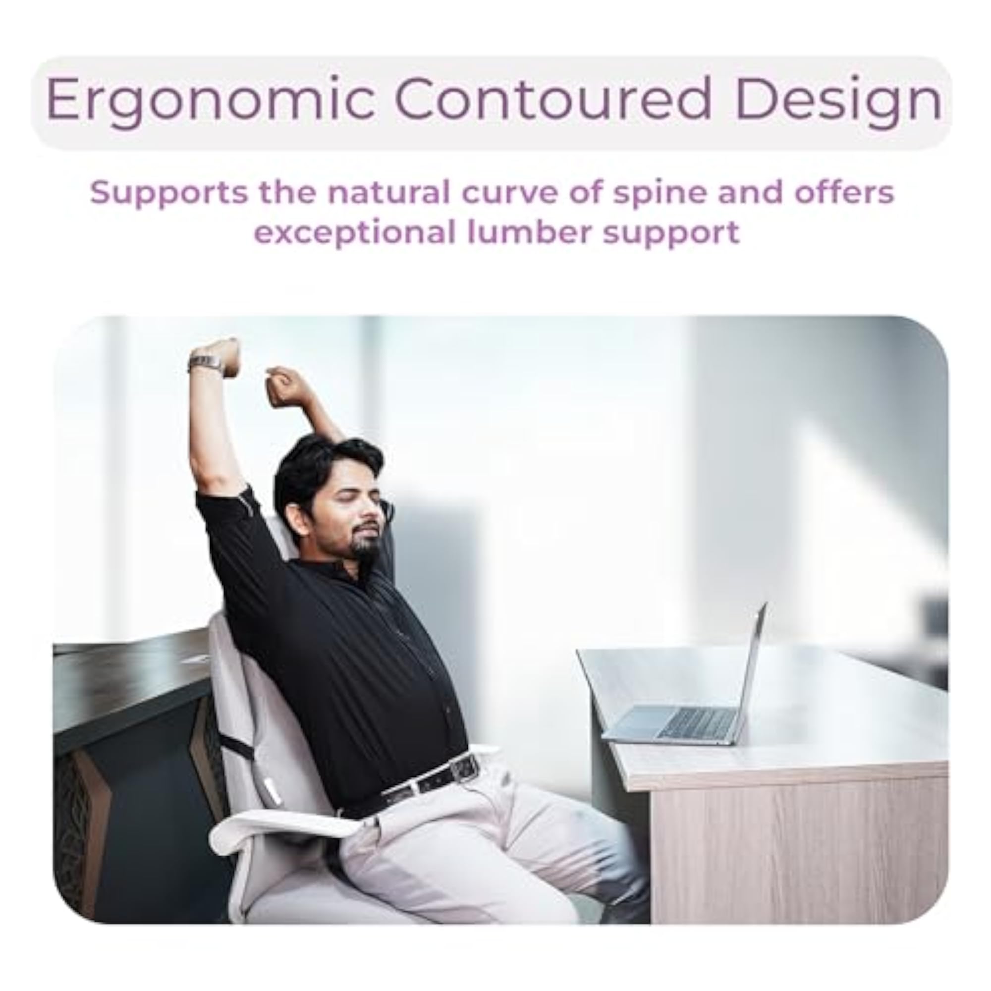 Adjustable Lumbar Support Pillow for Office