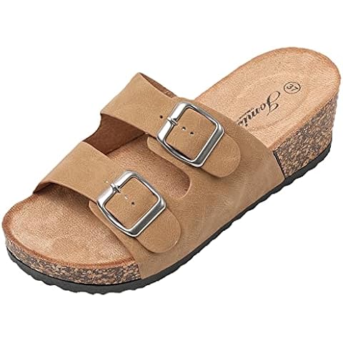 JOMIX Sandalias Plataforma Mujer Beige Cover