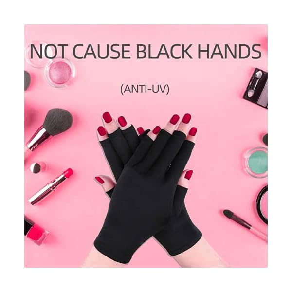 RedFlow UV LED Nail Lamp, Pink, Polycarbonate, LED Light, Large Size, Palm Print Auxiliary Irradiation, UV Protection Gloves