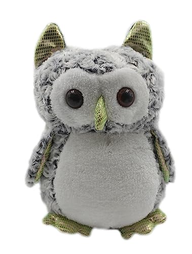 Image of Tickles Heather Owl Soft Stuffed Plush Animal Toy for Girls & Boys Kids Children Birthday Gifts (Color: Grey Size: 25 cm)