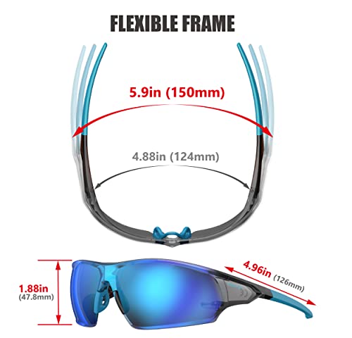 Eazyrun S2492 Small Outdoor Sports Sunglasses For Women Men Youth, Uv 400 Protection Softball Cycling Running Baseball #TOP1