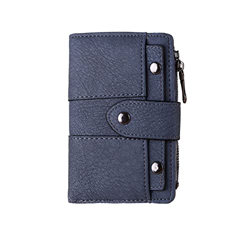 Image of Leather Small Wallet for Women, RFID Blocking Ladies Mini Purse with ID Window