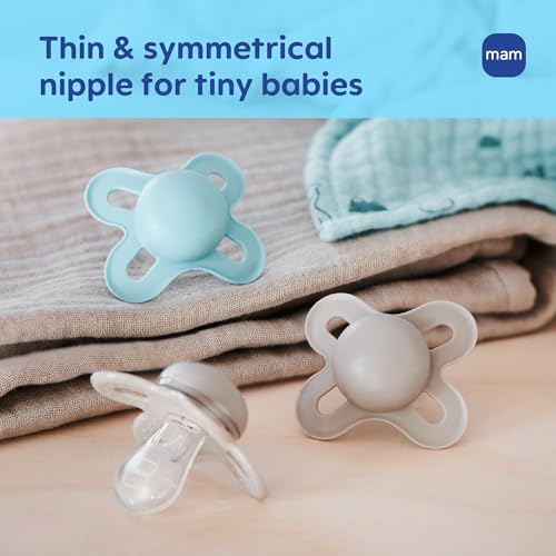 Image of MAM Original Start Baby Pacifiers 0-3 Mths Skin Soft Silicone, 2 Pack