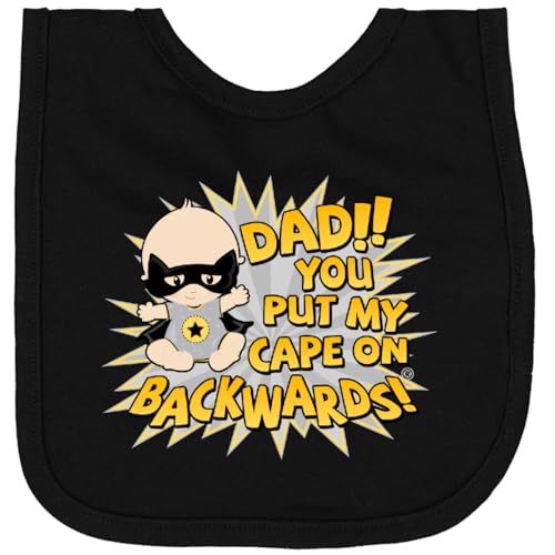 inktastic Dad You Put My Cape on Backwards® Newborn Bib