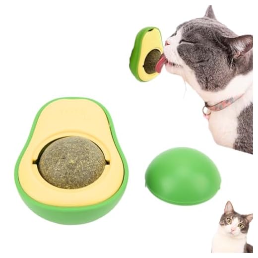 Abacate De Brinquedo Para Gatos Com Catnip Erva do Gato Bola de Lamber Natural