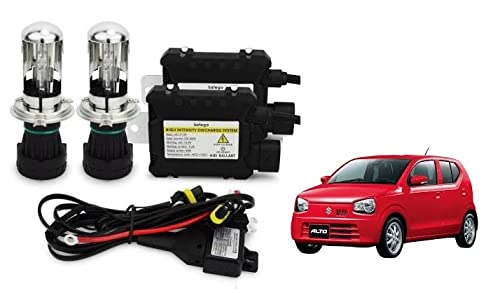RS Enterprises Cars Maruti Suzuki Alto 800 New 2020 H4 - HID Conversion Light Kit ( 2 HID Light , 2 Blaster , Wiring ) Vehicle HID Kit for Car Headlight
