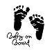 Produktbild 1 Stück Autoaufkleber Footprint Pattern Decor Wandtattoo Stylish Removable Label 10 * 9cm
