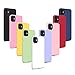 9X Funda para iPhone 12/iPhone 12 Pro 6.1", Carcasas Flexible Suave TPU Silicona Ultra Delgado Protección Caso(Rojo + Rosa Claro + Púrpura + Amarillo + Rosa Oscuro + Verde + Negro + Azul Oscuro)