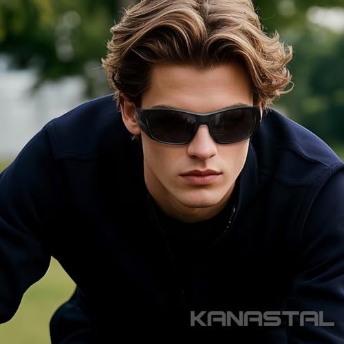 KANASTAL Wrap Around Sunglasses Men Women Polarized UV400 Square Fashion Sports Sun Glasses3