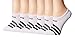Adidas Women's Superlite No Show Socks (Pack of 6) (Women's Sock size (5-10), White/Black/5143932A)