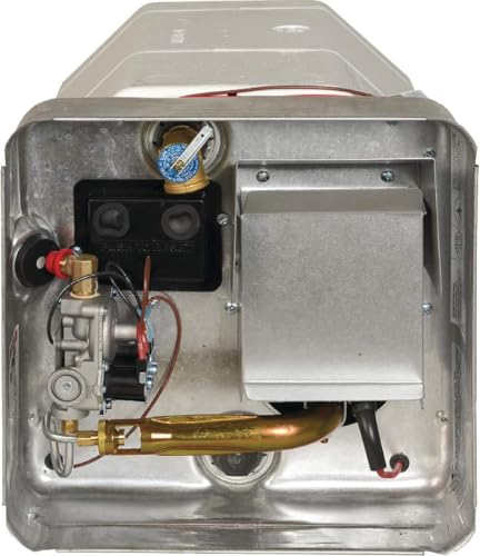 Suburban Advantage Rv Tank Water Heater Sw12De - 12 Gallon Porcelain Lined Steel Tank With Direct Spark Ignition (Dsi) And Incoloy Electric Element (5247A)