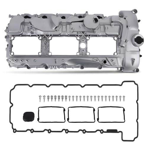Aluminum Engine Valve Cover for BMW N55B30 3.0L Engine for BMW X3 X5 X6 335i 535i xDrive 535i GTxDrive 2011-2014 for BMW 740i 2013-2014 Replacement 11127570292
