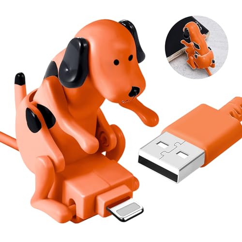 Fourmor Funny Dog Fast Charger Cable - Dog Charging Cable,Portable Stray Dog Charging Cable,Dog Toy Smartphone USB Cable Charger,for iPhone Type-C Various Models Phones.
