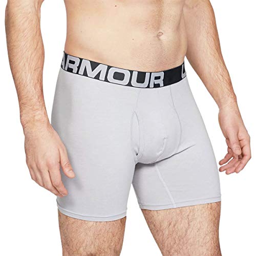 Under Armour Charged Cotton 6in Underwear - 3-Pack - Men's Mod Gray Medium Heather, M