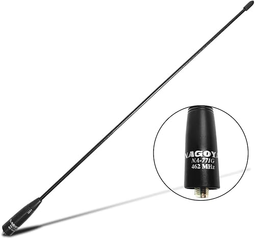 Miniatura 10 de Antena Nagoya NA-F30G auténtica genuina de 30 pulgadas táctica plegable GMRS/MURS (155/465MHz) SMA hembra para radios BTECH y BaoFeng