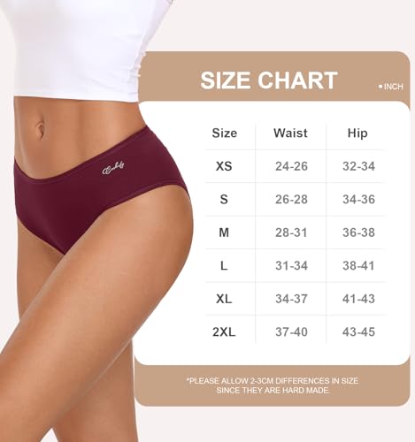 Coskefy Women'S Cotton Underwear Stretch Briefs Soft Strench Underpants Low Rise Hipster Panties thumb #5