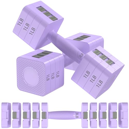 Image of Hezeyferg Adjustable Dumbbells Set for Women /Men Home Gym | 18LBS 22LBS Adjustable Weight Dumbbells, Hand Weights Sets with Mutilple Levels, Full Body Workout