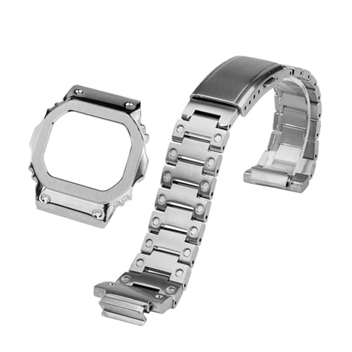 Kit acier pour Casio G-SHOCK DW5600 résolvant l'usure du bracelet résine d'origine
