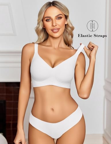 Image of Avidlove Wireless Bra for Women Seamless Push Up Full Coverage Bra Comfort Bralette Support Everyday Bra
