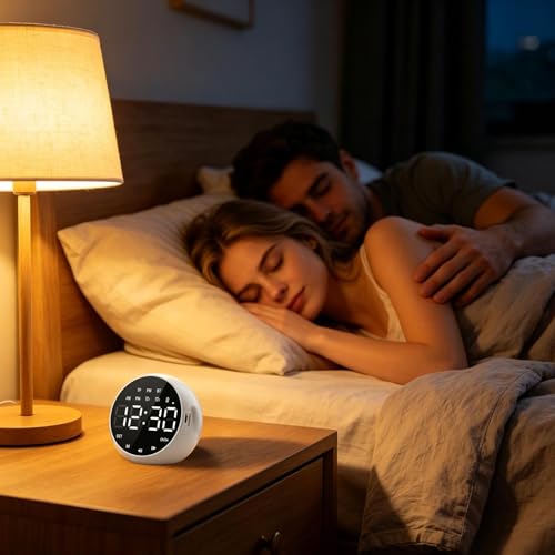 Despertadores de dormitorios eficaces para dormilones con altavoz inalámbrico 3