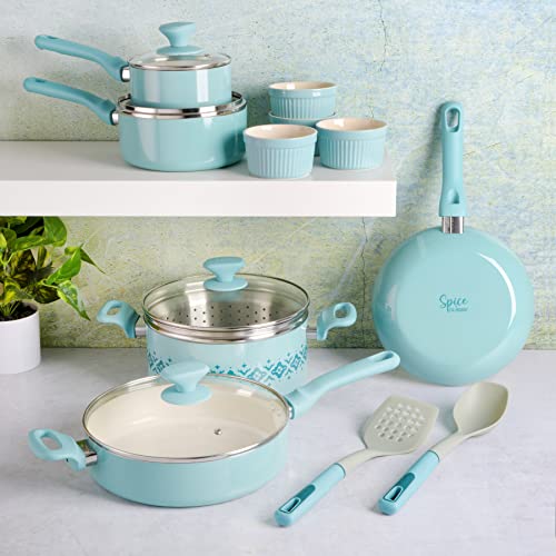 Spice-by-Tia-Mowry-Savory-Saffron-16-Piece-Healthy-Nonstick-Ceramic-Cookware-Set-Aqua-Blue