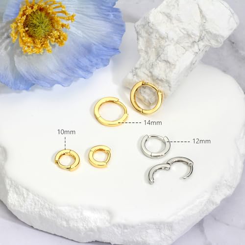 LOMISS ARGOLA FOLHEADA OURO 18K BRINCO (Dourado, 9MM)