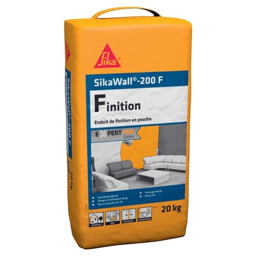SIKA - Enduit de lissage et de finition en poudre - SikaWall-200 F blanc - Murs et...