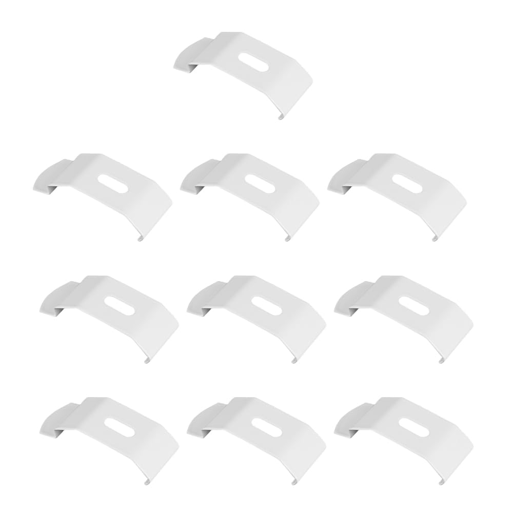 Tiardey 10 Pieces Vertical Blind Top Fix Brackets Professional Quality Adjustable Mounting Hardware for Easy Installation and Secure Support Fit 38mm Head Rail