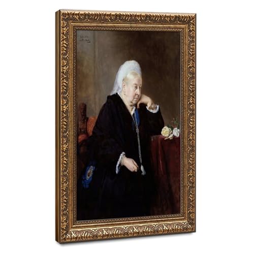 Toile tendue Reine Victoria pour habiller un grand mur vide de bureau
