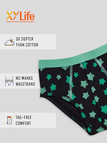 Image of XY Life Astro Modal Briefs for Boys, Relaxed Fit, Printed