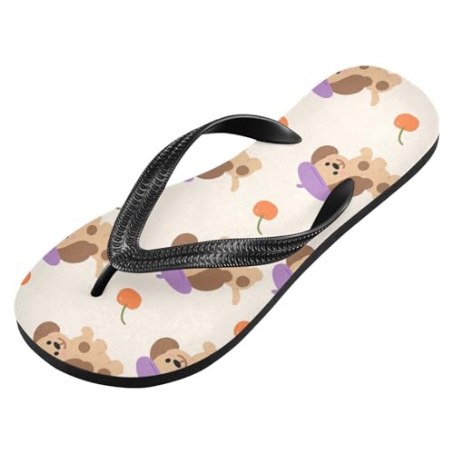 Women Beach Summer Casual Flip Flop Dog Cherry YellowQuick Dry Sandals Slipper for Men A2301278