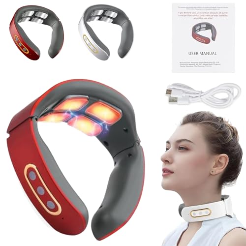 Neurotex NackenmassagegeräT Kabellos- Lefaya Nurotex 11-In-1 NackenlöSung, 6 Modi & 9 IntensitäTsstufen, 42°C WäRmetherapie, Elektrische Lmpulse Gegen Schmerzen & Verspannungen (Rot) Neurotex NackenmassagegeräT Kabellos- Lefaya Nurotex 11-In-1 NackenlöSung, 6 Modi & 9 IntensitäTsstufen, 42°C WäRmetherapie, Elektrische Lmpulse Gegen Schmerzen & Verspannungen (Rot)