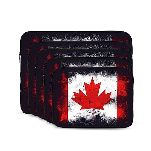 Canadian Flag Laptop Sleeve Case 17 Inch Suitable For Notebook Computer Tablet Traveling Carrying Simple Case2
