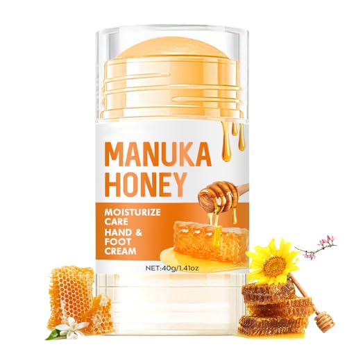 Honey Foot Cream for Very Dry Feet & Cracked Heels - Intensive Moisturising Repair Cream for Cracked Skin, Hard Skin Remover - Natural Foot Care Moisturiser for Women & Men