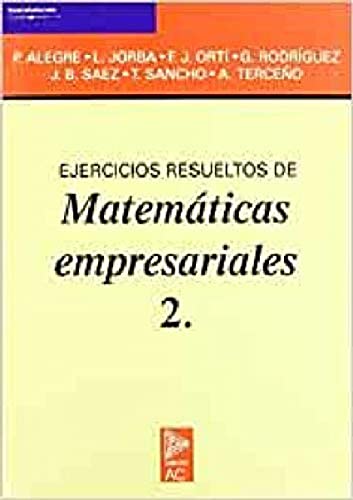 Ejercicios resueltos de matemáticas empresariales 2.