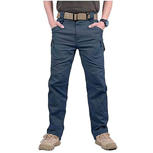 CARWORNIC Gear Men's Hiking Tactical Pants Lightweight Cotton Outdoor Military Combat Cargo Trousers (36W x 34L, Navy Blue) by CARWORNIC - Image 2
