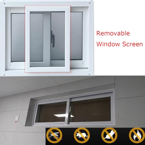 Ventana corredera de aluminio con vidrio templado para cobertizo 4