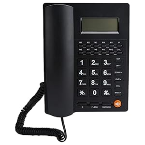 Grote knop vaste telefoon, hoortoestel compatibele telefoon ouderen geschenken multifunctionele telefoon met snoer met instelbaar volume voor ouderen gehandicapten bureau of muur monteerbaar