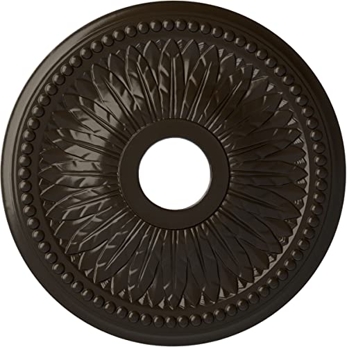 Ekena Millwork CM18BISHFDecorative Ceiling Medallions Modeled After Original Historical Patterns & Designs, Stone Hearth